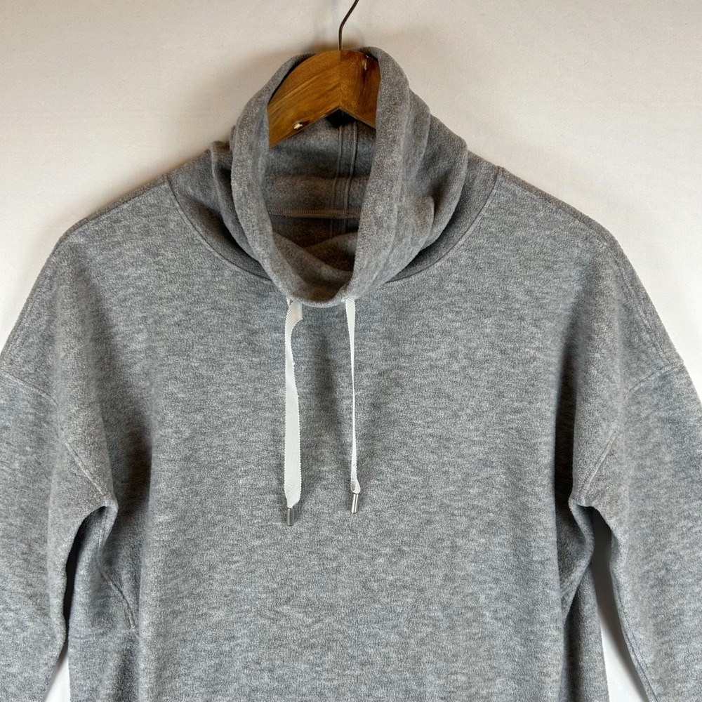 Lululemon Heathered Core Light Gray Go Forward Pullover Size 6 W3CQNS - Picture 5 of 10